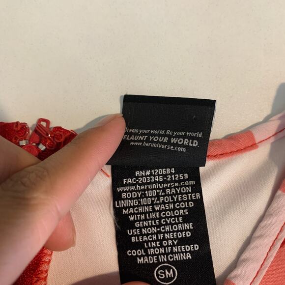 Her Universe Dress Womens S Small Marvel Avengers Icons Gingham Tiered Mini - Picture 11 of 15